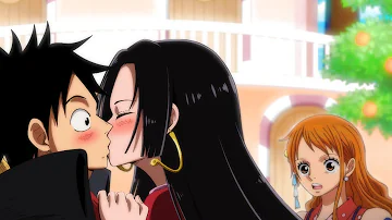 ¿En qué episodio se besa Luffy?