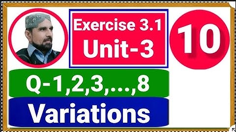 exercise 3.1 class 10 math unit 3 variations | ratios and proportions | sir abbas#abbasmaths