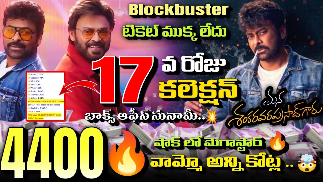 Mana Shankara Vara Prasad Garu Day 17 Box Office Report | Megastar | Record Breaking Weekend