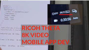 RICOH THETA X Firmware 1.10.1 Fixes 8K Video API Limitations