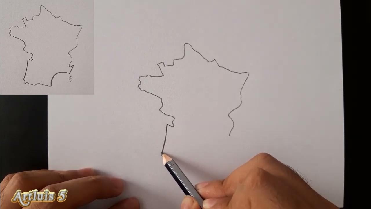 comment dessiner une carte de france YouTube