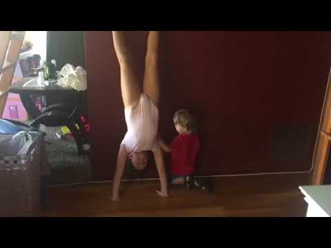 Super flexible eight-year-old