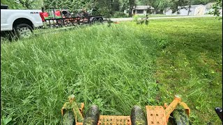 Mowing a LARGE overgrown property