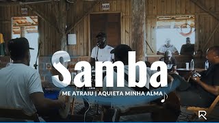 Video thumbnail of "Samba Pagode Restaura - ao vivo | Me atraiu \ Aquieta minha alma \ Deserto \ Deus está te ensinado."