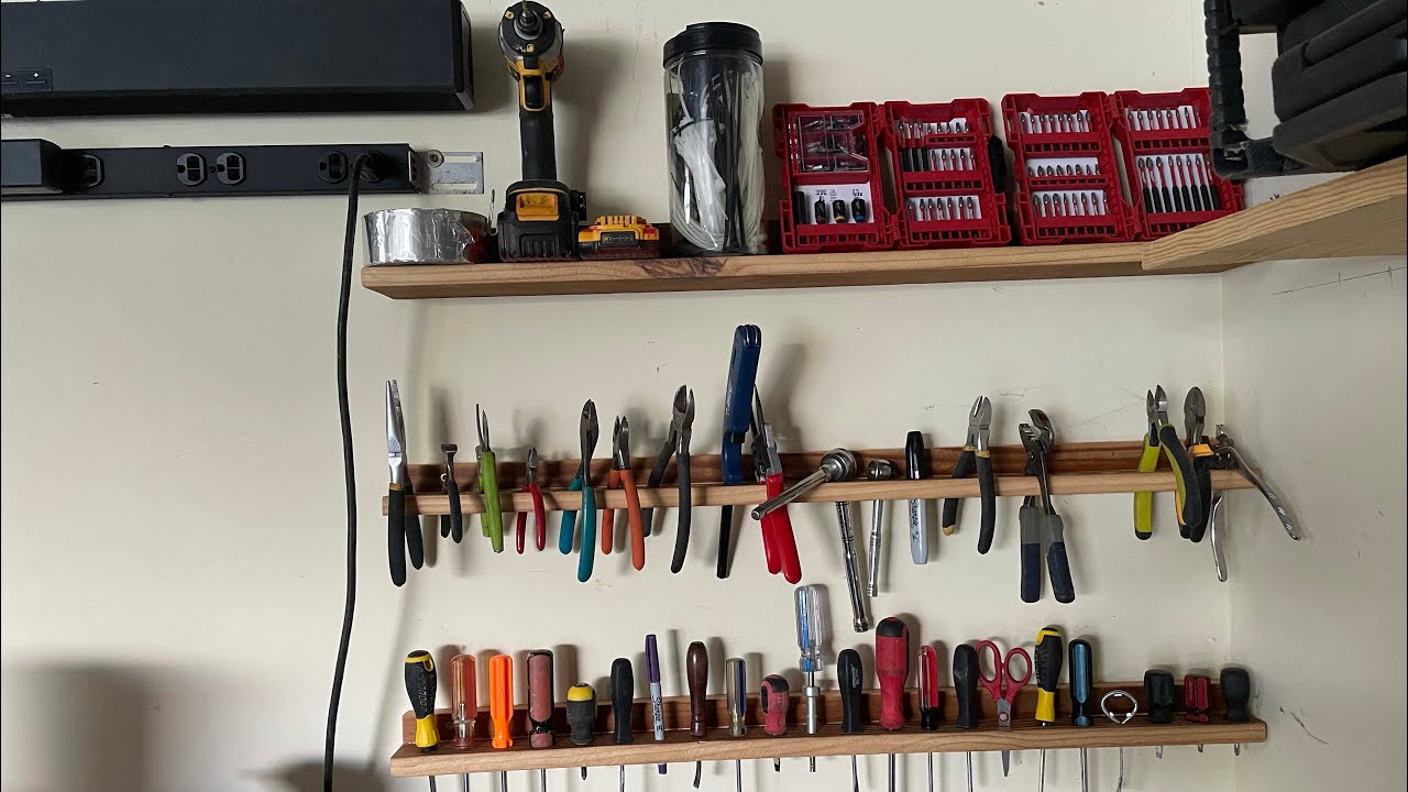 DIY Plier Organizer Wall-mounted Craft & Garage Tool Holder 