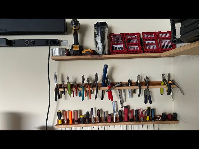 Here is a #diy plier holder for your bench from @littleoscilla -“This is my  diy bench modification/organization I made …