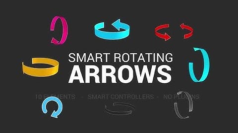 Smart Rotating Arrows Toolkit After Effects Templates