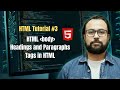 Html Heading Tag and Paragraph Tag |Html Tutorial for Beginners in [Hindi] #tag #html #coding