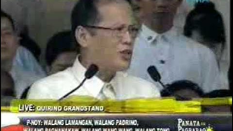 President NoyNoy Aquino oath taking and inaugural speech 3/3