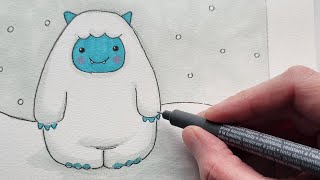 Drawing for Kids - A Cute Yeti