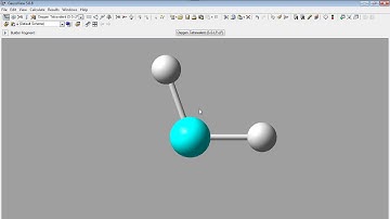 Draw a molecule and geometry structure optimization with Gaussview