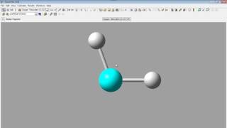 Draw a molecule and geometry structure optimization with Gaussview screenshot 5