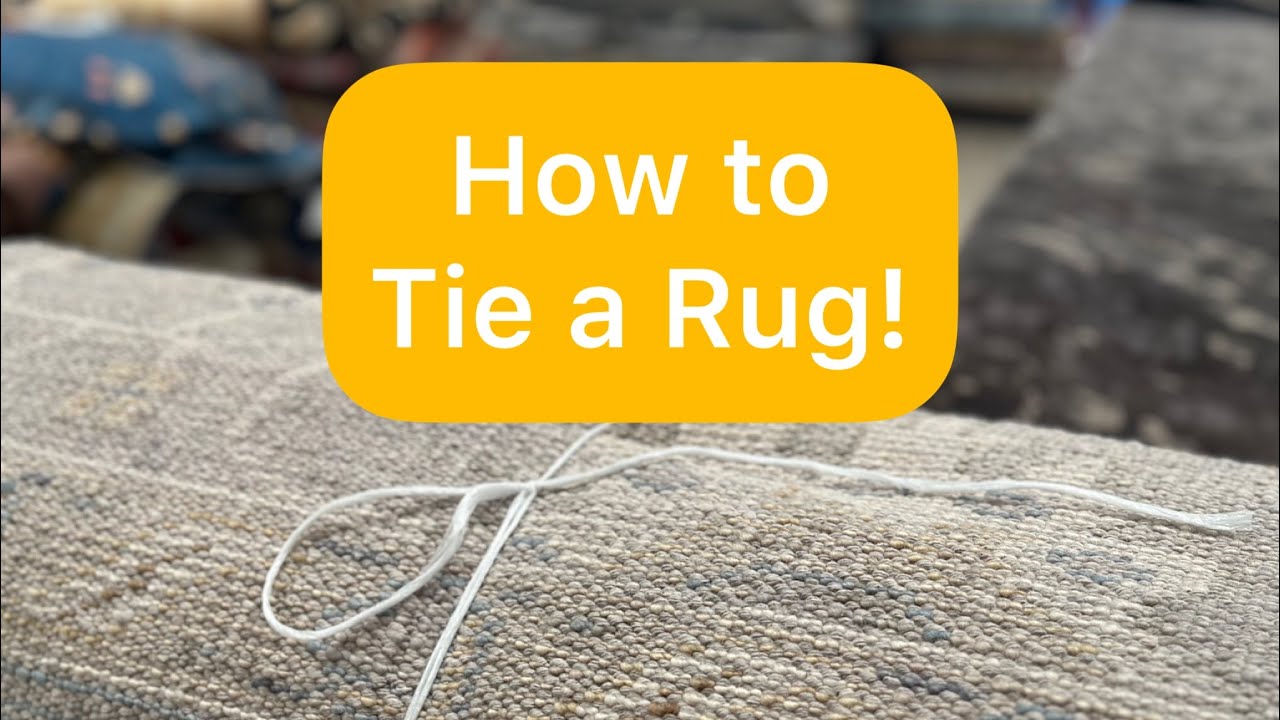 Tie Rag Rug How to Tie a Rug! #DIY #howto #tipoftheweek - YouTube