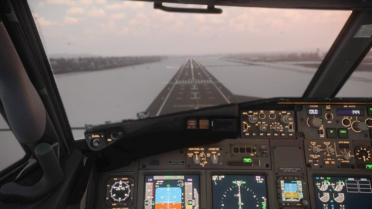 Snowy Winter Landing in Edinburgh | PMDG 737 | Microsoft Flight Simulator