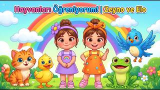Hayvan Sesleri Öğreniyoruz serisi 2 | Çocuk Şarkısı | Eğitici Video😂 | Zeyno &amp; Elo