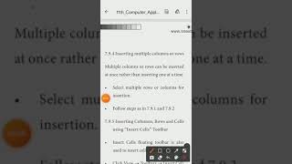 11th computer application chapter 7 inserting multiple rows and column 11th Computer Application Chapter 7 Inserting Rows And Columns