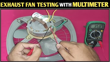 Exhaust Fan Testing With Multimeter! Exhaust Fan Testing! Fan Testing With Multimeter