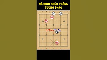 Thế Cờ Tàn Thực Dụng, Mã Binh Khéo Thắng Tượng Pháo 马兵胜象炮 #cotuongthuvi #thếcờhay #shorts
