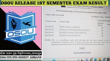osou 1st semester results published how to check your result