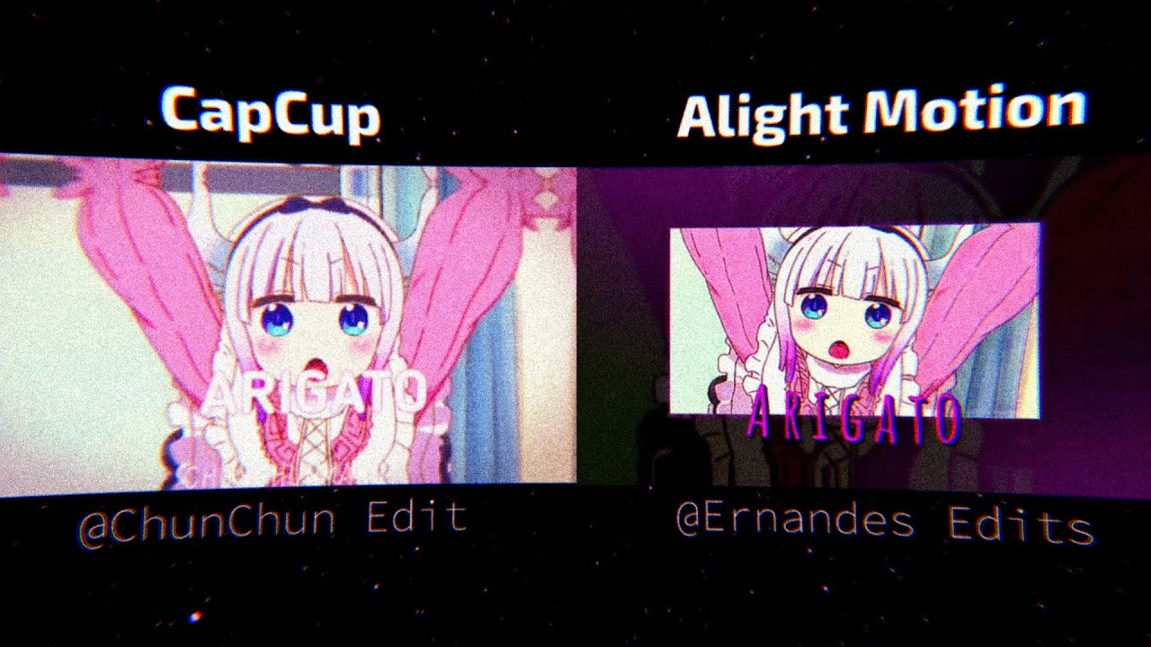 ALIGHT MOTION vs CAPCUT [EDIT/AMV] NYA! ARIGATO - YouTube