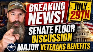 BREAKING NEWS SENATE FLOOR DISCUSSION ON THE FUTURE OF VETERANS BENEFITS, Pay Raises & more