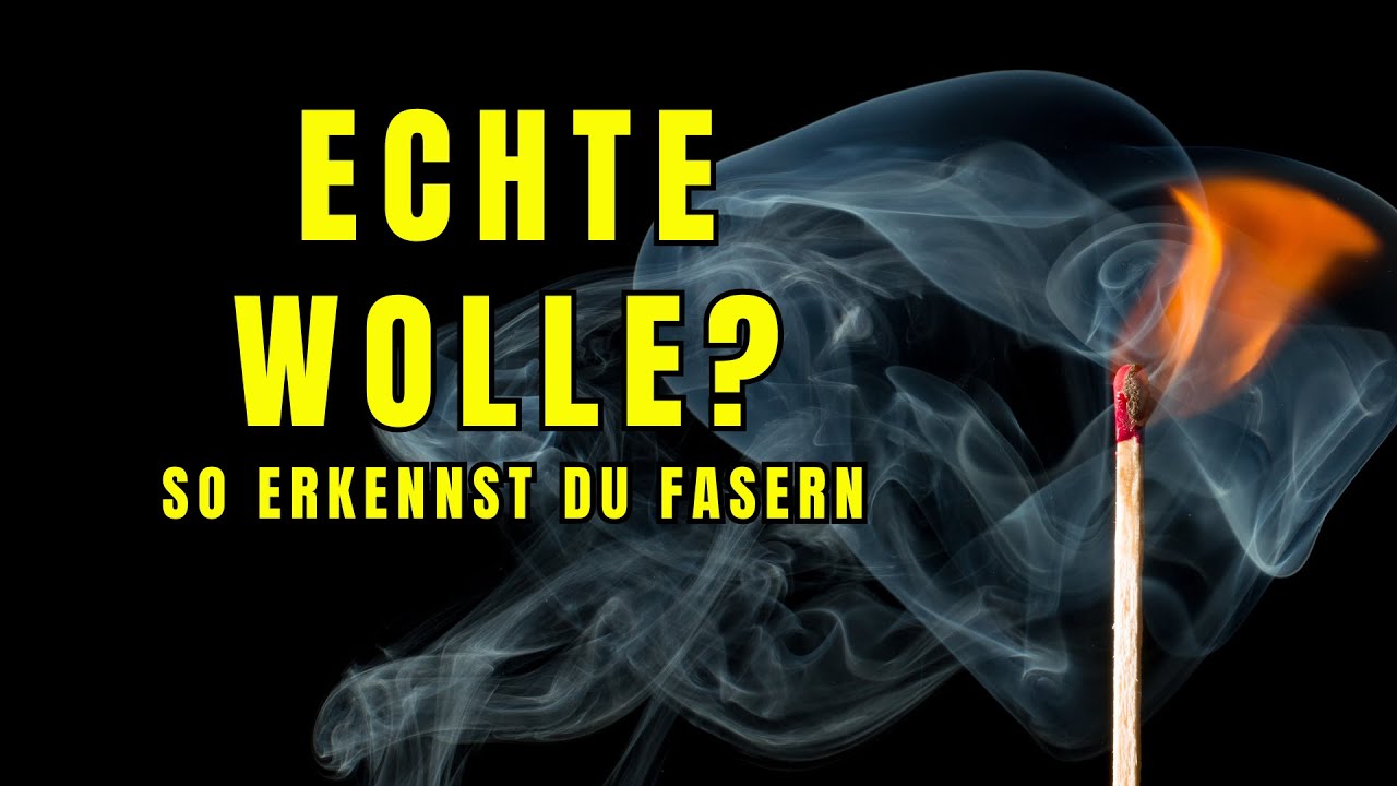 Brennprobe: Fasertest bei Wollen zum Stricken