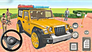 India thar Mahindra car driving simulator game playing off road and tarspot radha krishna  screenshot 5