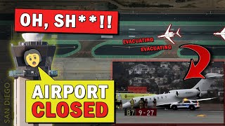 Business Jet GEAR COLLAPSES During Takeoff | Emergency Evacuation