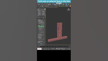 How to Use Twist on Selected Elements Only – 3ds Max Quick Tip #shorts  #3dsmax #twist