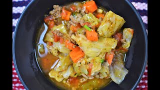 Instant Pot Ground Beef and Cabbage Soup | LowCarb | KetoFriendly