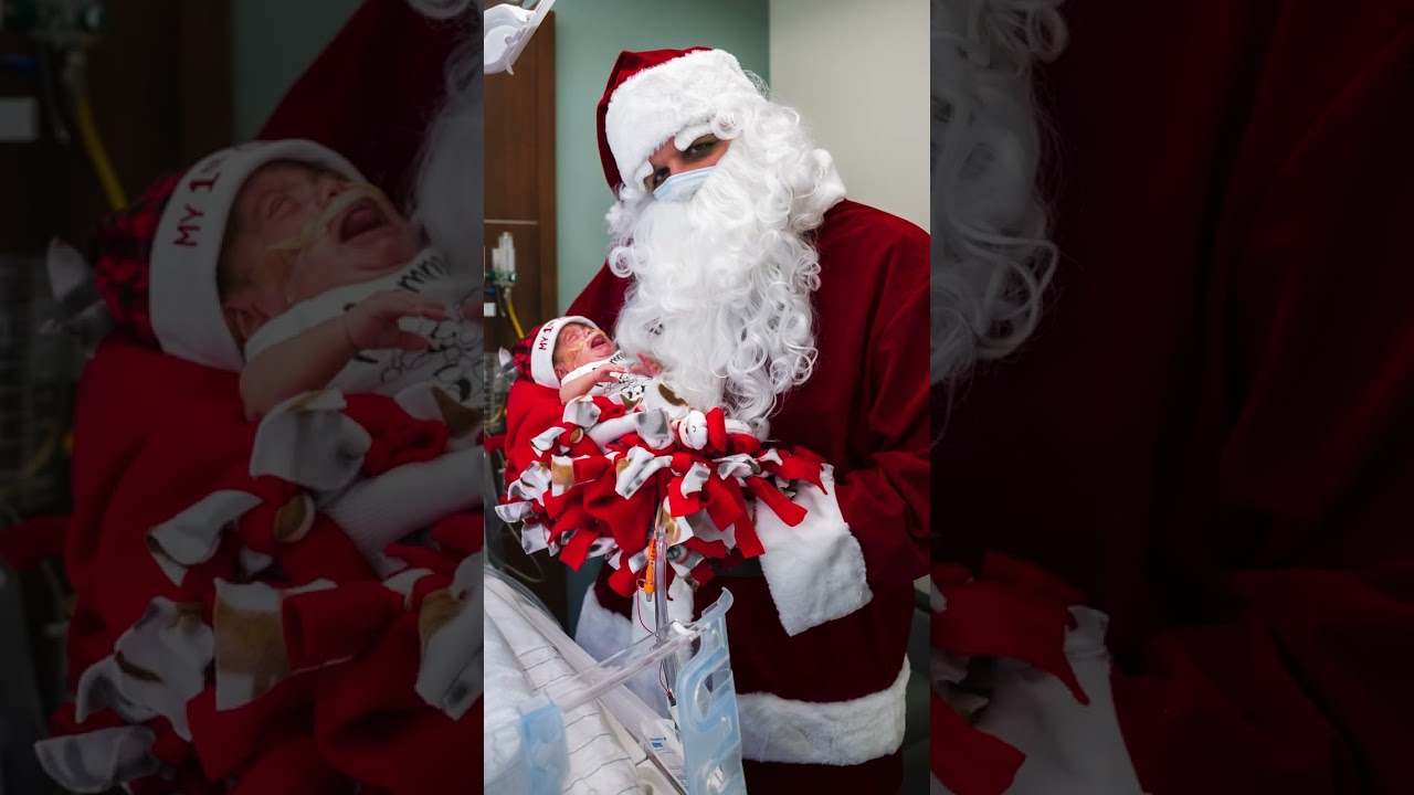 Santa Visits Silver Cross NICU!