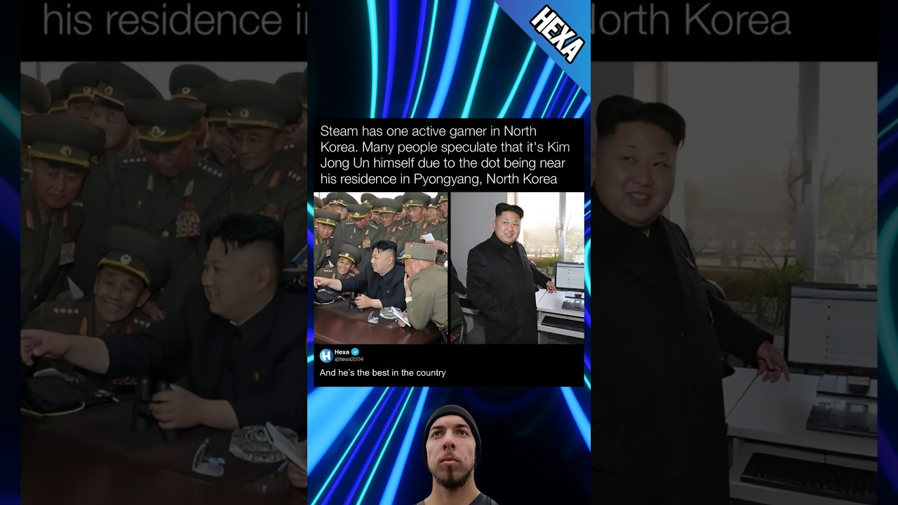 Steam has one active player in North Korea👀