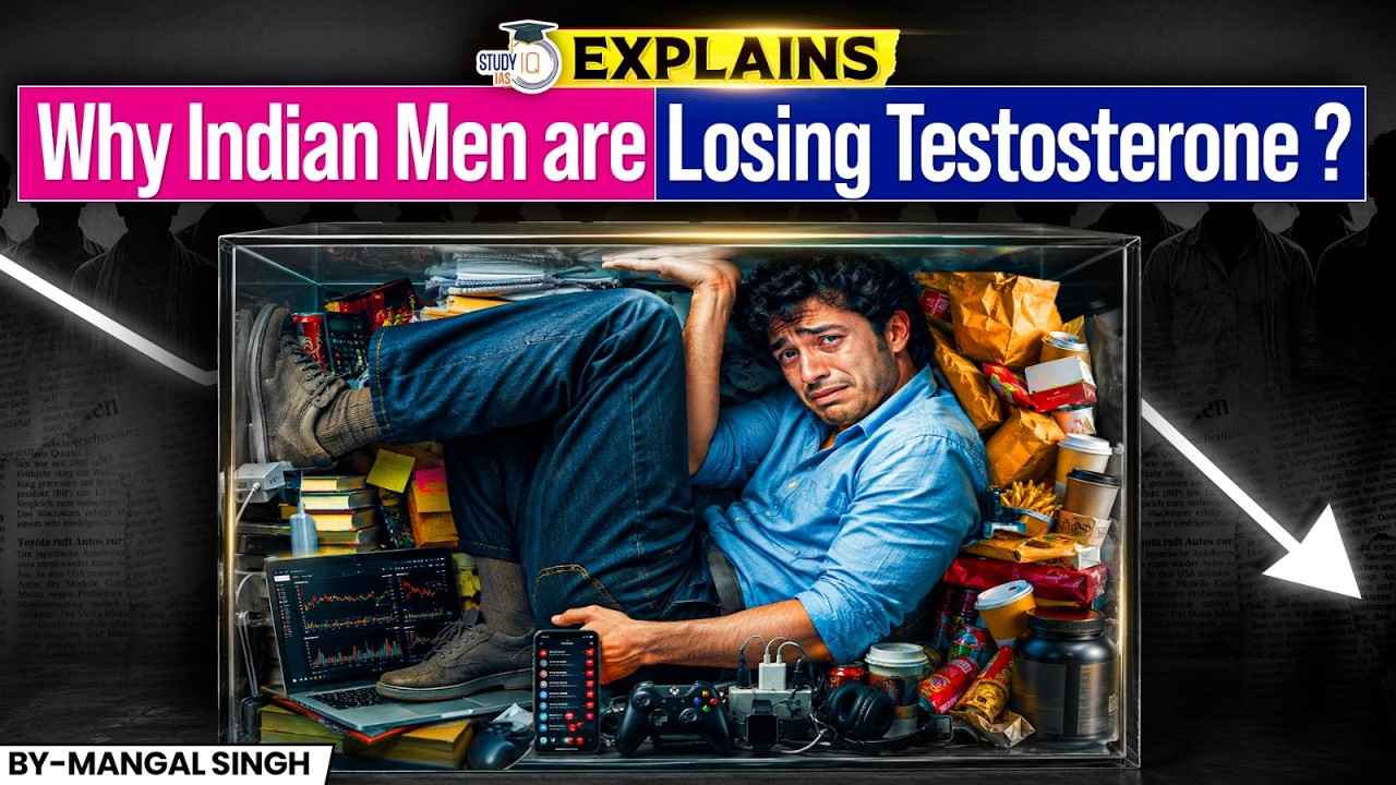 What's Happening to Indian Men? | The Testosterone Crisis Nobody Talks About | StudyIQ IAS