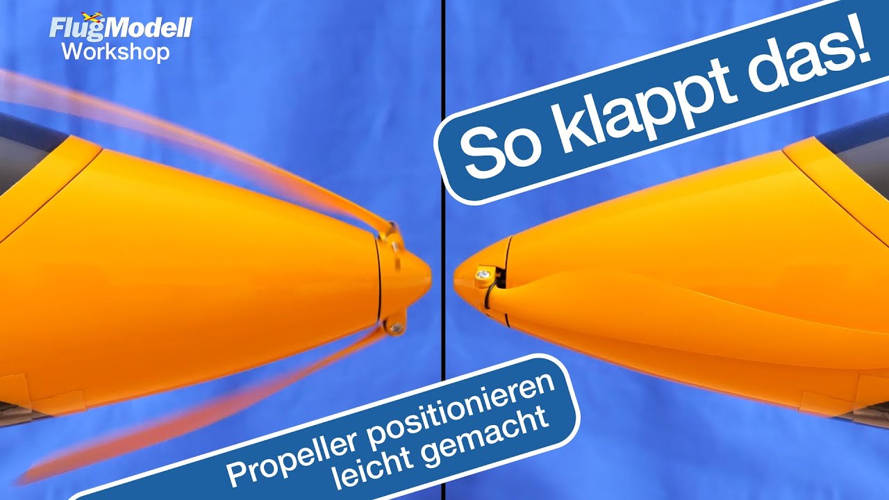 Nie mehr ärgern! Klapppropeller bei Seglern exakt positionieren - mit YGE-Steller total easy