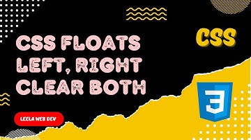 21. Float Positioning Property Basics. Float Left, Right and Clear Property Values in CSS - CSS3