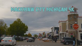 A Tourist Hotspot: Mackinaw City, Michigan 4K.