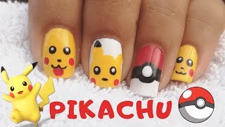 Pikachu nail art