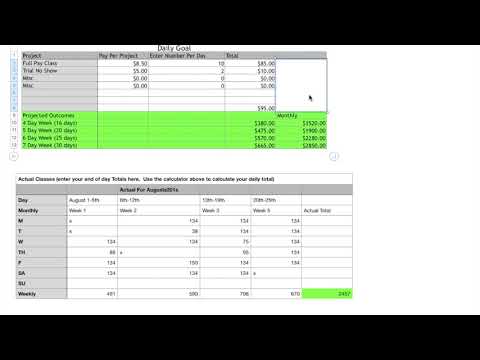 Simple Financial Financial Goal Calculator For Independent Contractors