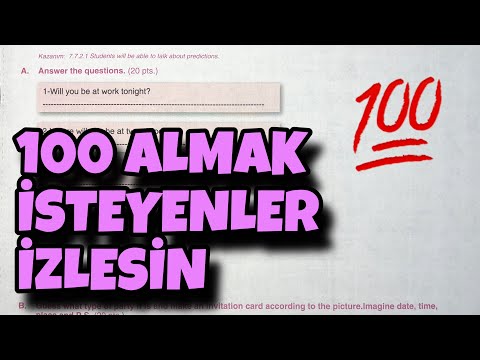 7.Sınıf İngilizce 2.Dönem 2.Yazılı