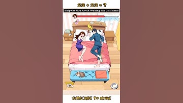 Help the Guy Avoid Waking His Girlfriend 😍 | Brain Puzzle 🧩 Gameplay #shorts