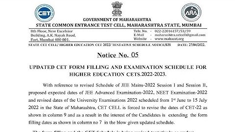 CET Form Filling Date Extended again I Third Time I CET Cell I B.Ed