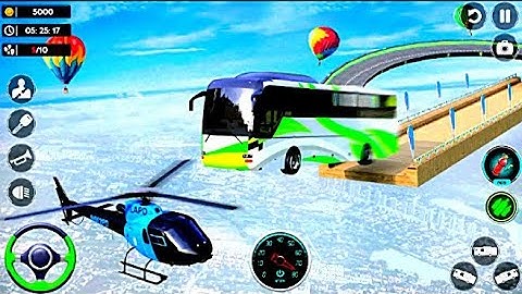 Impossible Bus Master Driving Simulator - School Bus Tracks Stunts Ramp Racing - Android GamePlay