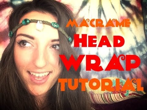 Hippy Crystal/ Stone Macrame Head Wrap/ Band Tutorial