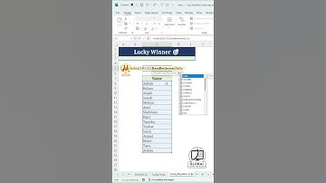 How to Pick a Lucky Winner in Excel? 🎯🎉#excel #exceltips #shorts #ytshorts @GlobalComputerWorld