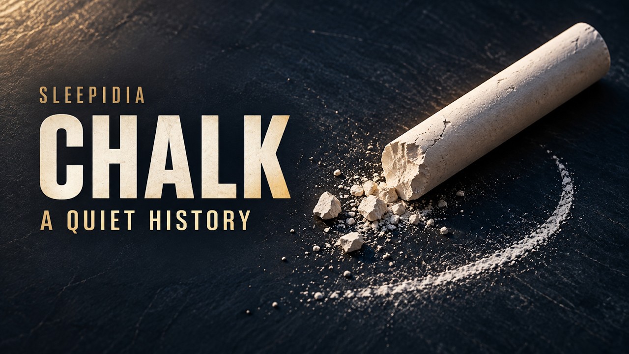 Thumbnail for the Sleepidia video “The Quiet History of Chalk”