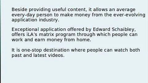 iLiving Application (iLA) Offered By Edward Schaib...