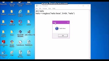 How to make a simple VBS program in notepad
