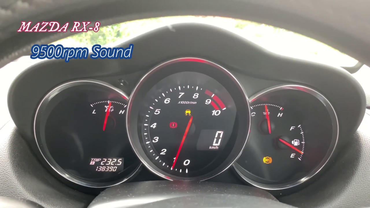 Mazda RX 8 操舵 Mazda RX-8 stock sound Rotary POWER 9500rpm - YouTube