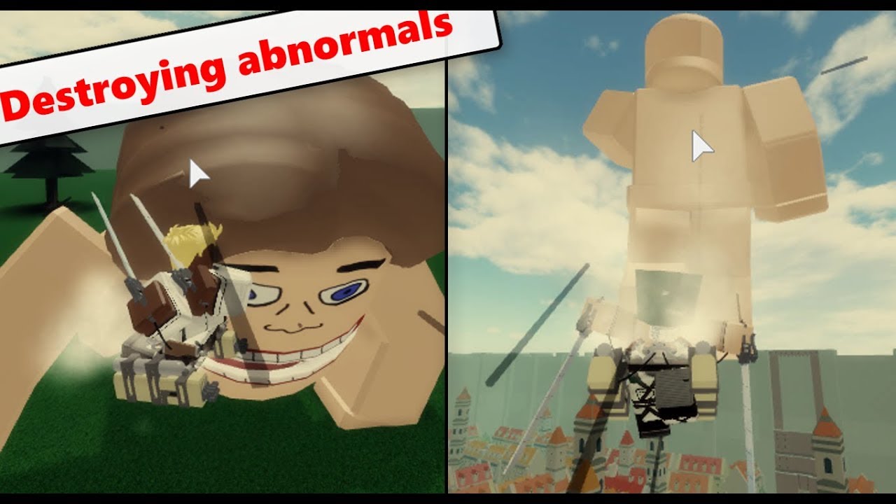 Destroying Abnormal Titans Ultraepic Attack On Titan Revenge Youtube - attack on titan revenge roblox discord