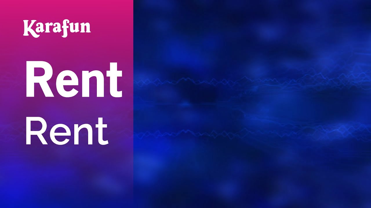 Rent Rent Karaoke Version KaraFun YouTube